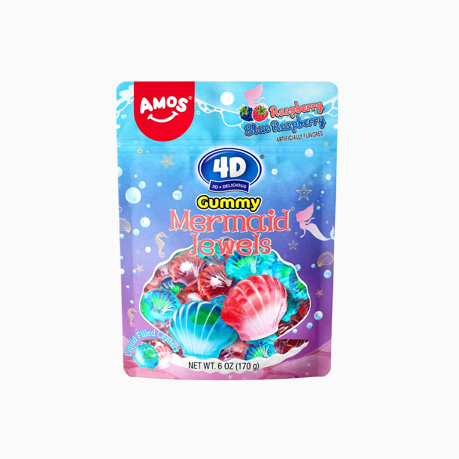 Amos 4D Gummy - Mermaid Jewels 140 g
