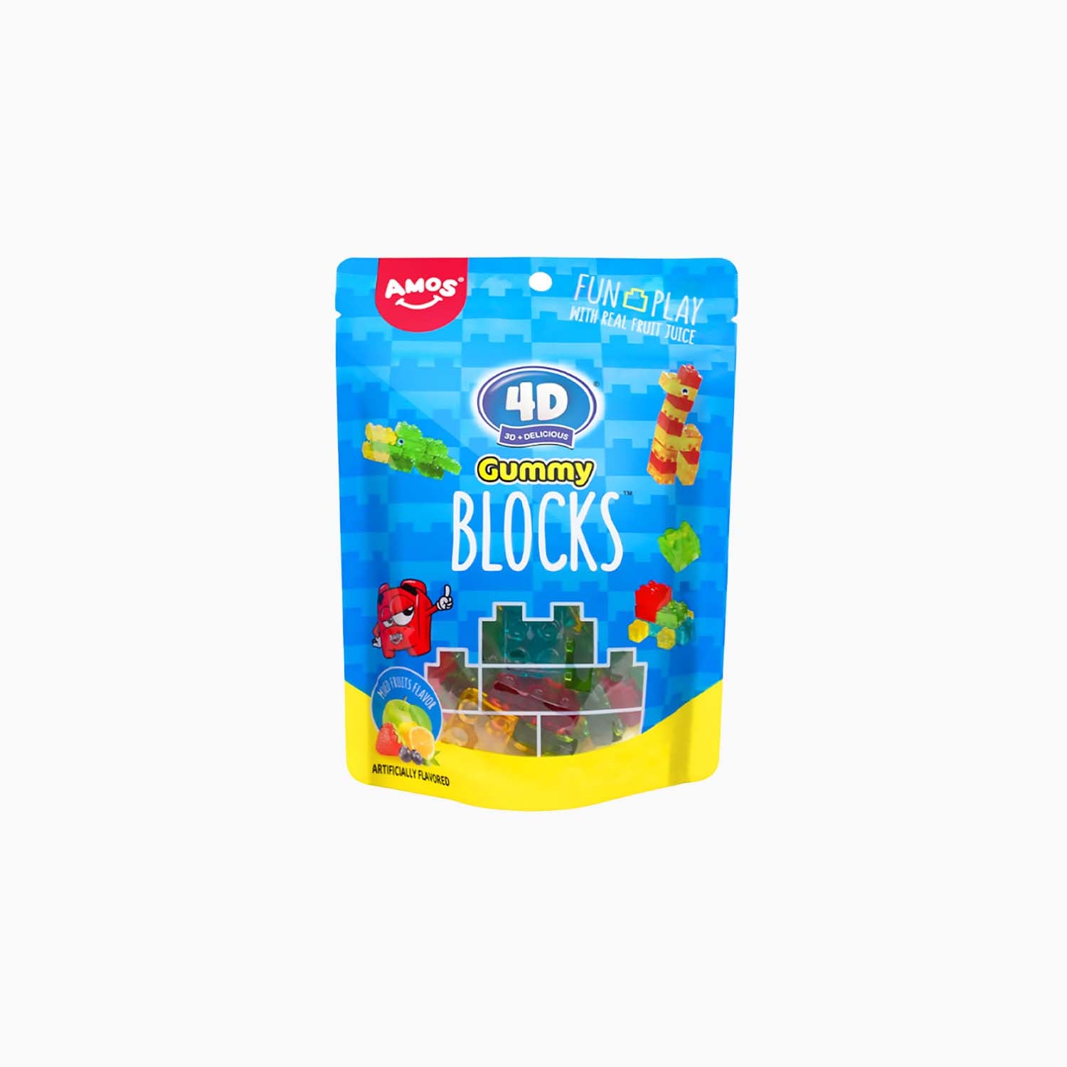 Amos 4D Gummy - Blocks 72 g