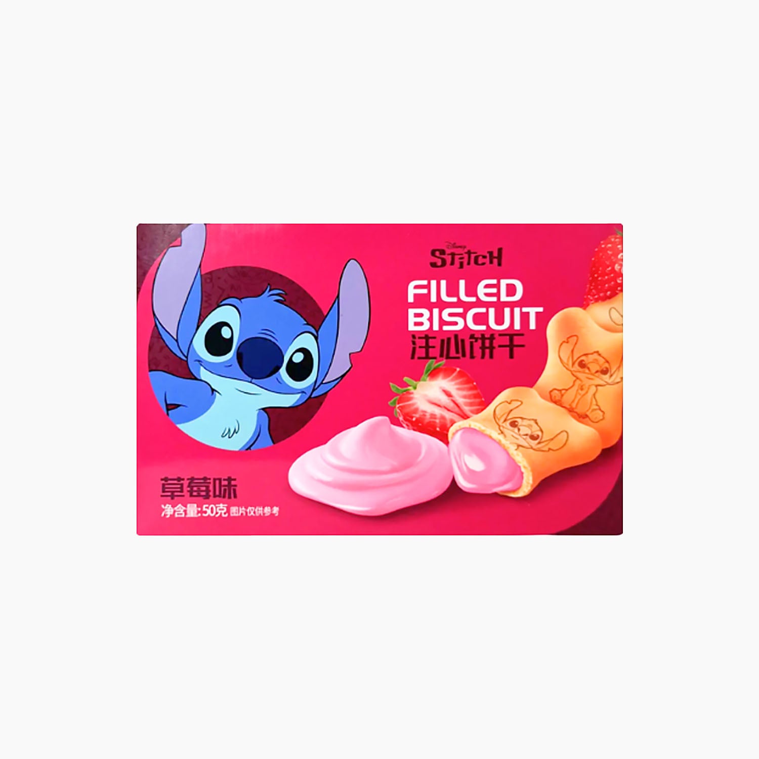 Disney Stitch Filled Biscuit Strawberry