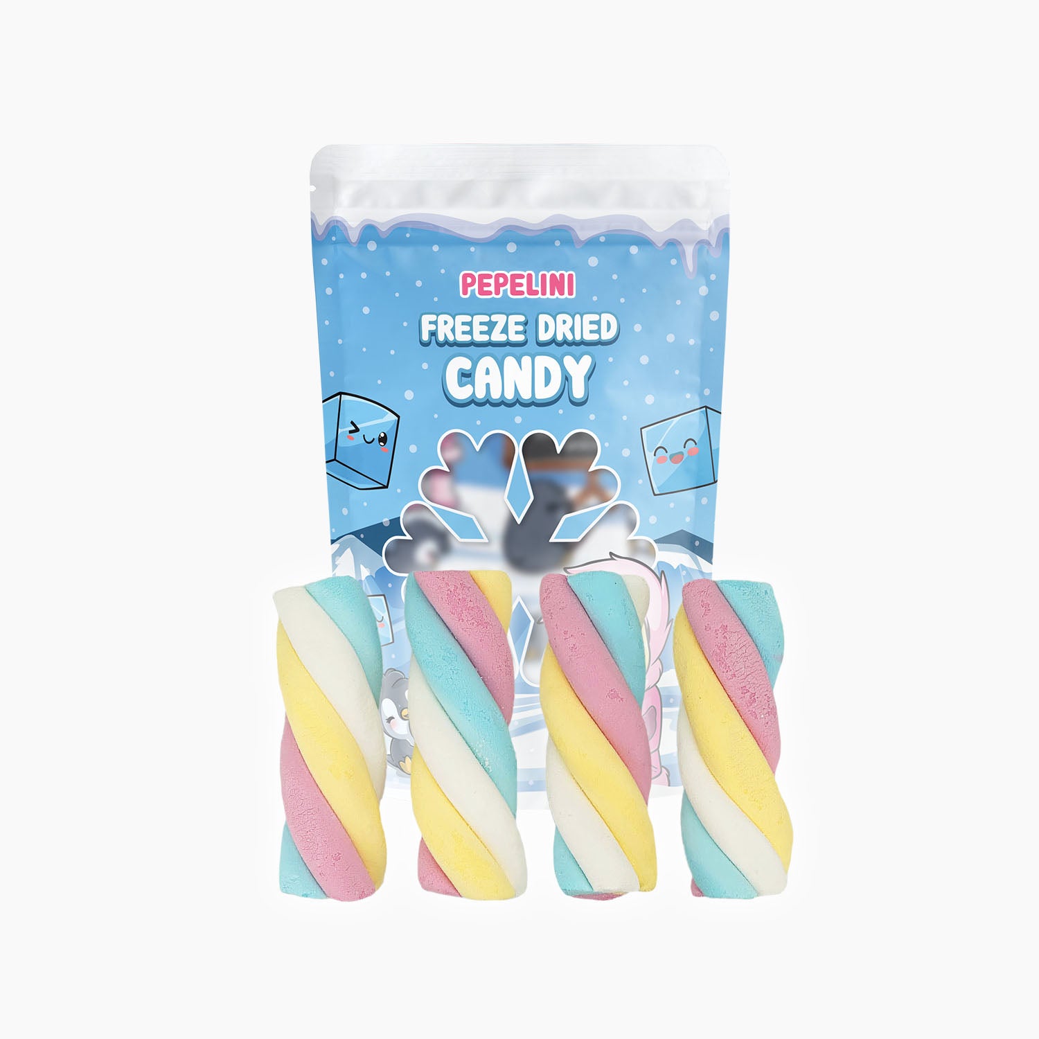 Gefriergetrocknete Marshmallow Twists