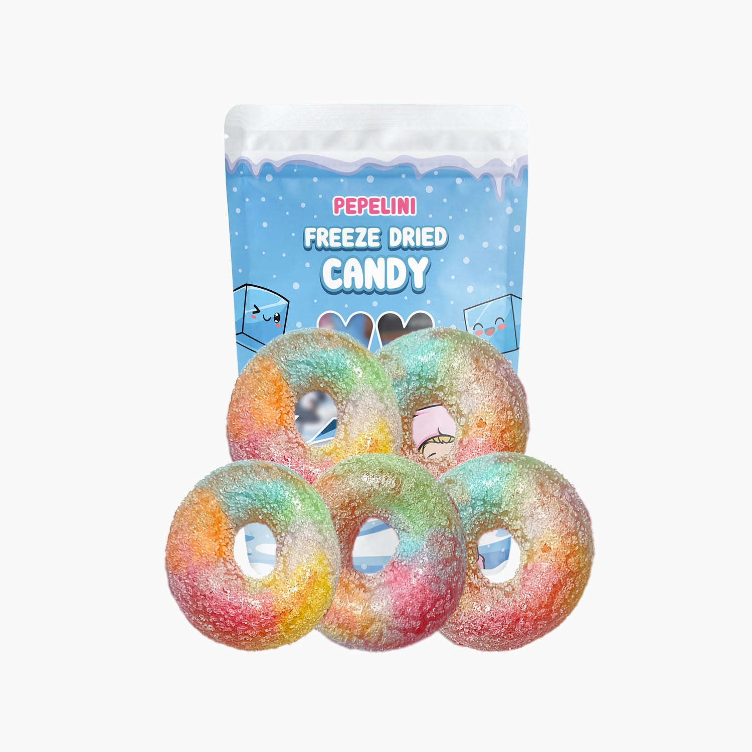 Gefriergetrocknete saure Regenbogenringe