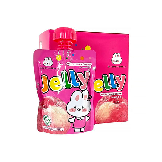 Sweet Mellow Jelly Drink White Peach (4 Stück)