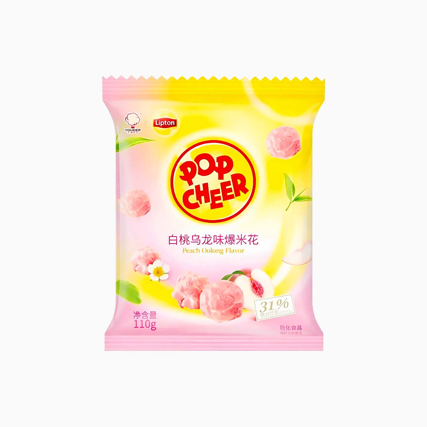 Lipton Pop Cheer Popcorn Peach Oolong Tea