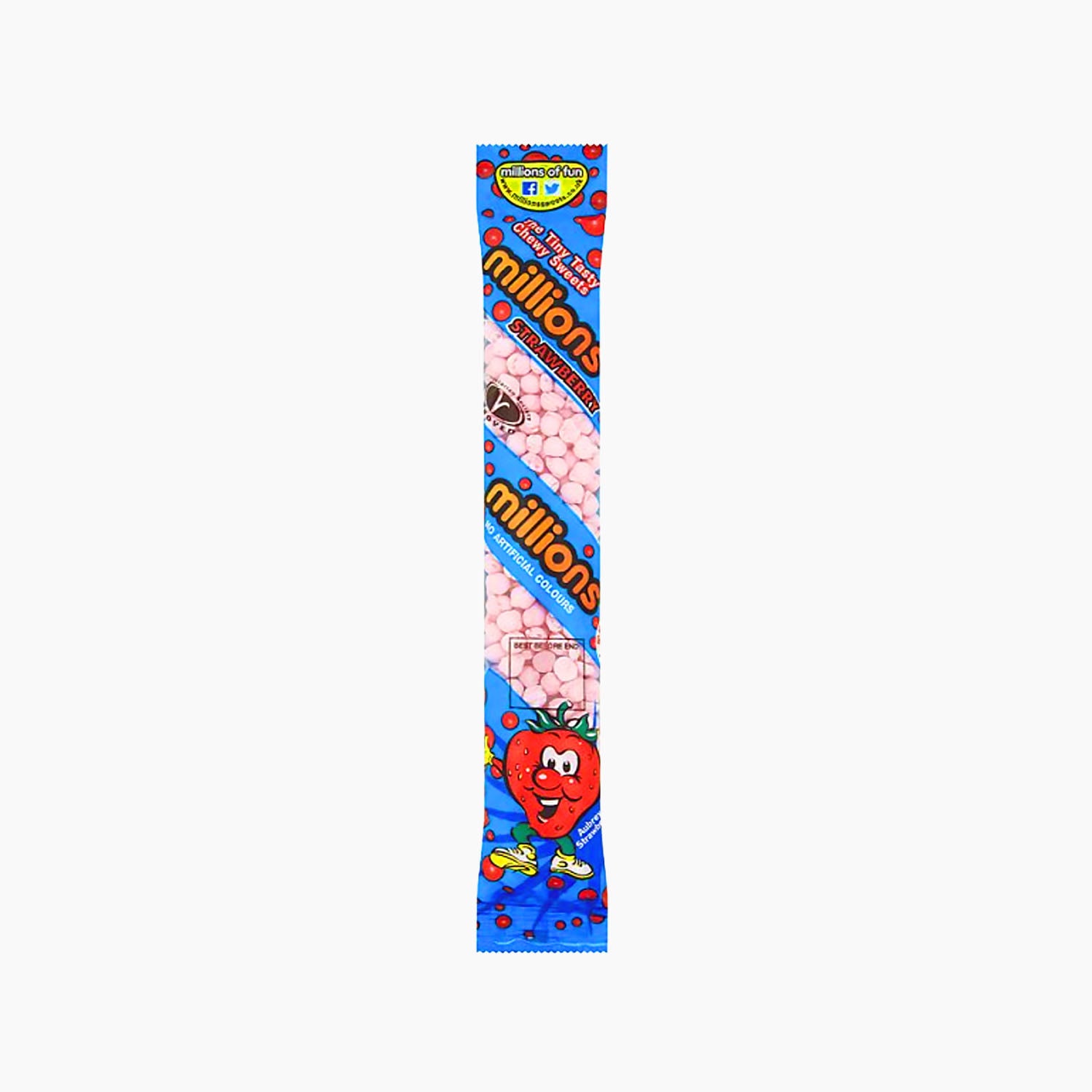 Millions Tube Strawberry 45g