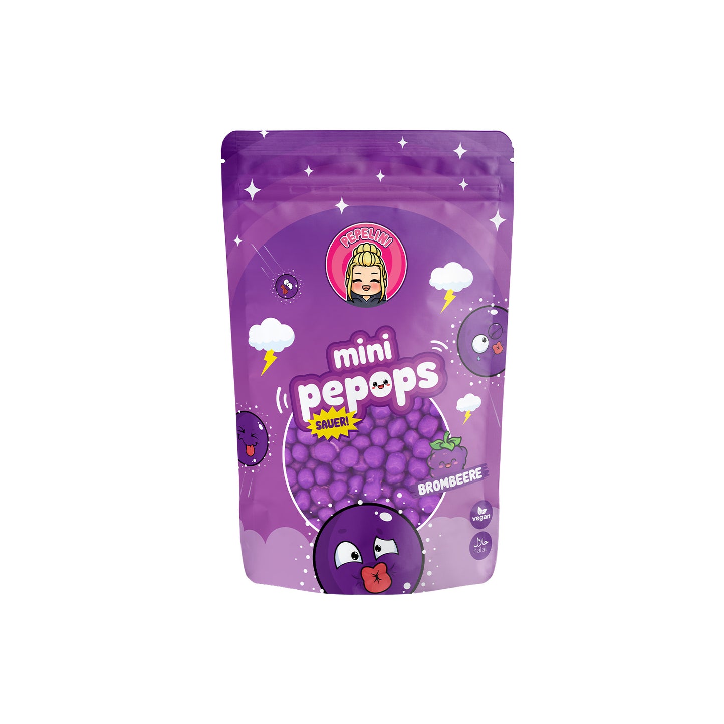 PEPELINI Mini Pepops Brombeere - Sauer