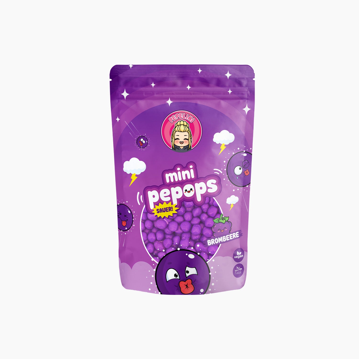 PEPELINI Mini Pepops Brombeere - Sauer