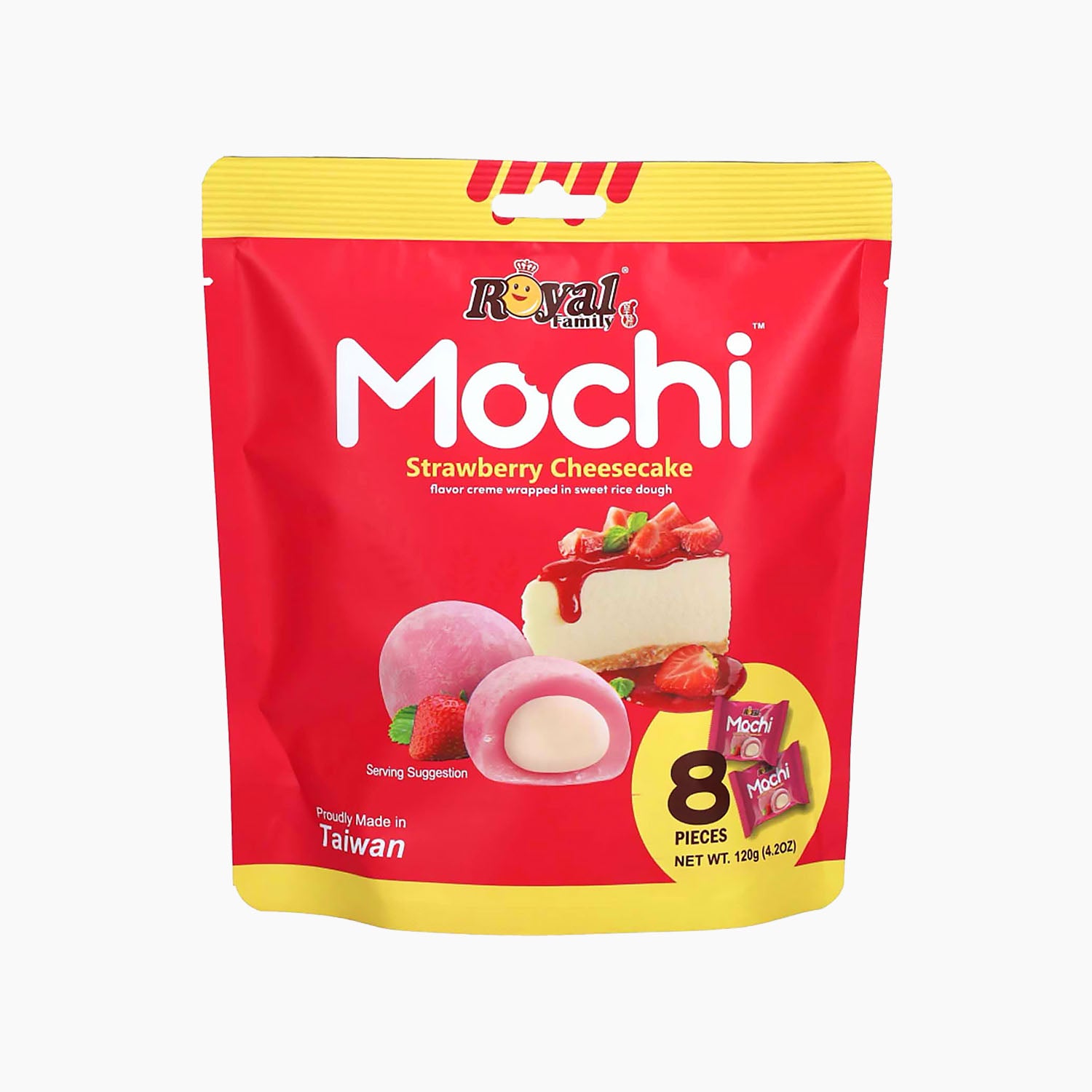 Royal Family Mochi Strawberry Cheesecake