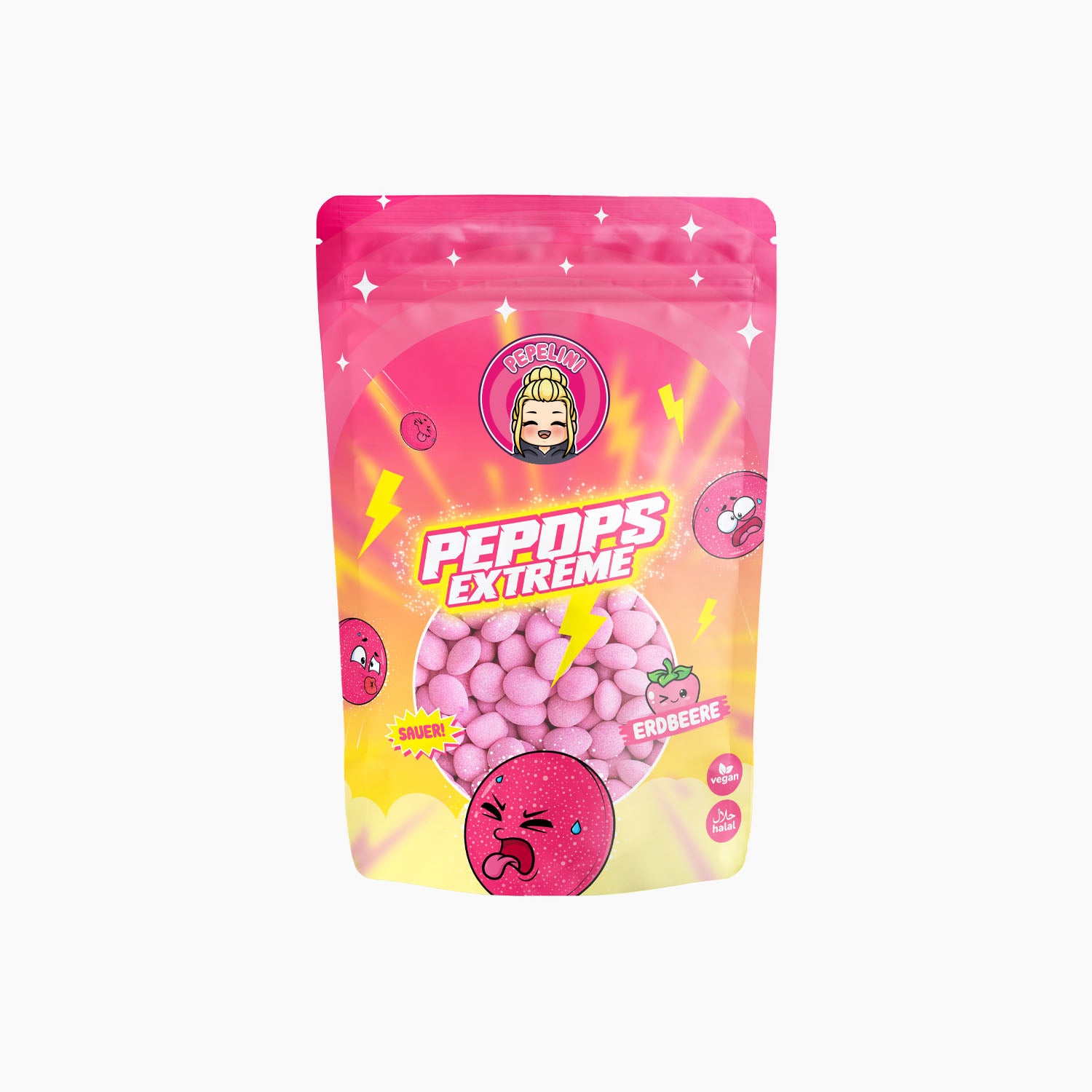 PEPELINI Pepops Extreme Erdbeere
