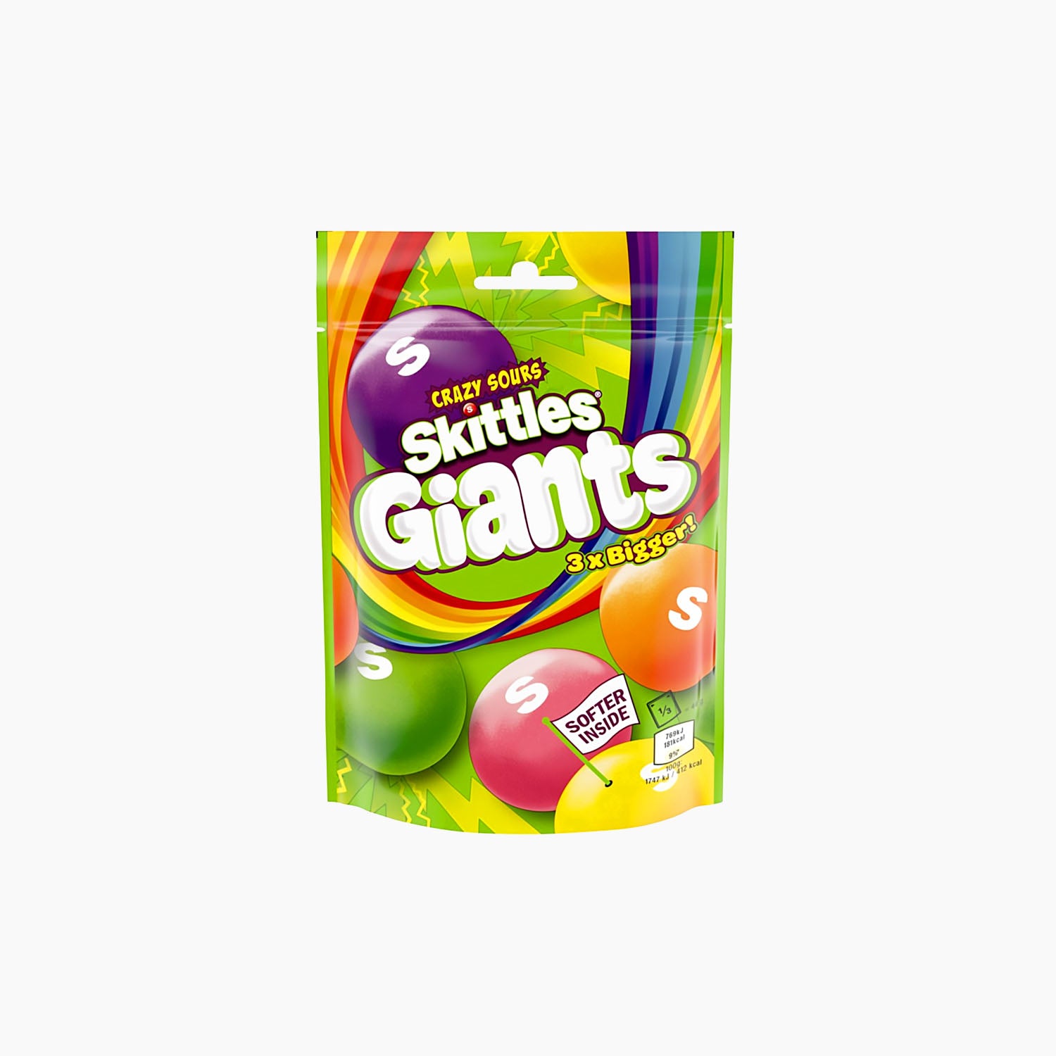Skittles Giants Crazy Sours