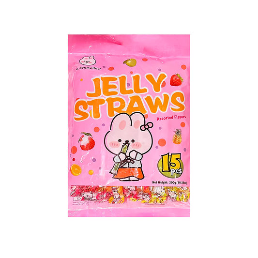 Sweet Mellow Jelly Straws Assorted 300g