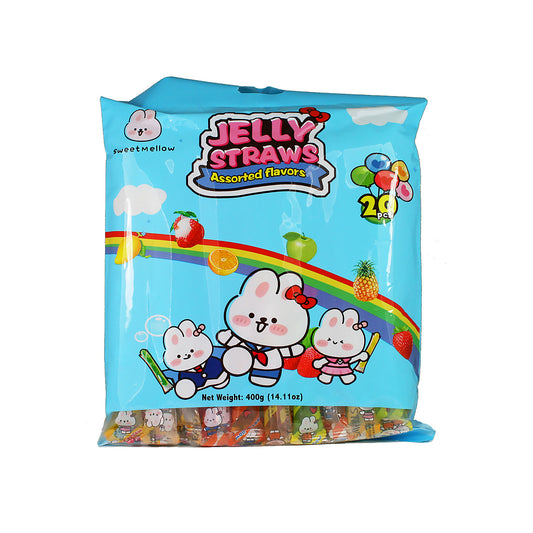 Sweet Mellow Jelly Straws Assorted 400g